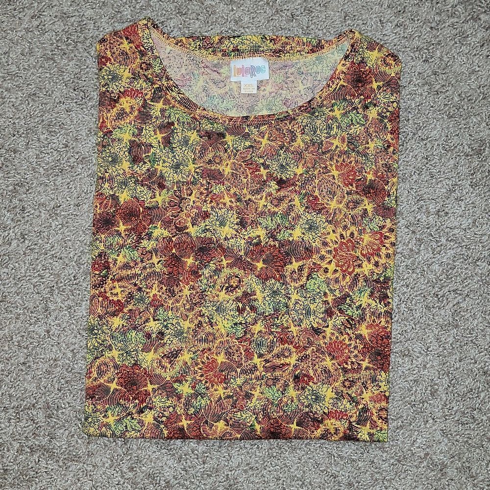 Lularoe Irma Tunic High Low Top Fall Size XXS 00-0